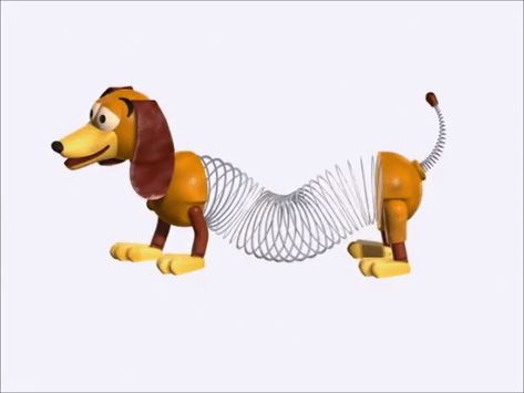 Toy Story Slinky Dog, Toy Story Slinky, Toy Story 1995, Slinky Dog, Dog Character, Character Turnaround, Dog Model, Dog Modeling, Toy Box