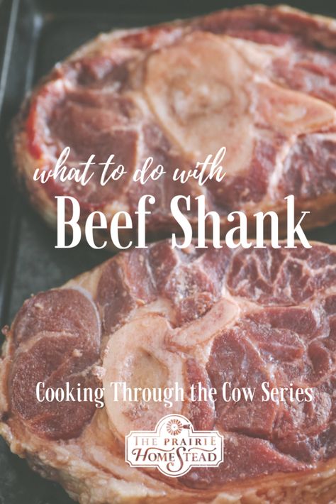 how to cook beef shank, cooking through the cow series  https://www.theprairiehomestead.com/2018/10/how-to-cook-beef-shank.html Shank Roast Recipe, Beef Shank Bones Recipe, Beef Shank Bone Recipes, Chamorro Recipes Beef, Beef Shank Soup Bone Recipes, Shank Steak Recipes, Beef Shank Recipe Instant Pot, Shank Recipes, Beef Shank Soup