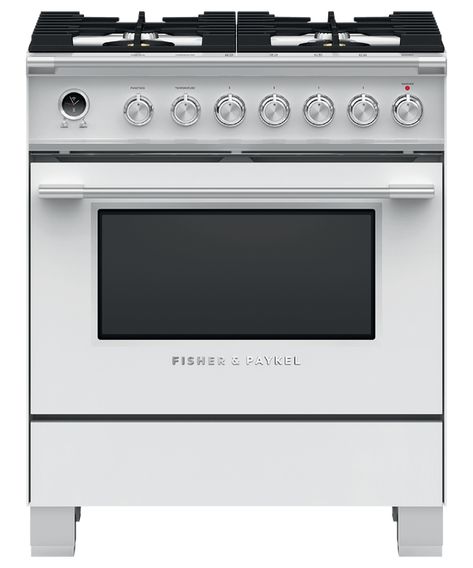 OR30SCG6W1 - Dual Fuel Range, 30", 4 Burners, Self-cleaning Induction Range, Kitchen Appliance Packages, Induction Cooking, Dual Fuel Ranges, Fisher Paykel, Appliance Packages, Warming Drawer, Oven Cleaning, Electric Range