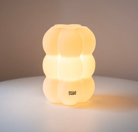 Yoli Lamp: 3d-printed in London. Bedside Lamp, Table Lamp, Ambient Light. Simple, Modern, Cozy, Unique, Unusual, Recycled, Soft Desk Light. - Etsy UK 3d Lamp Design, 3d Print Light, Desk Lamp Design, Geometric Sculpture, 3d Lamp, Retro Lamp, Lamp Table, Desk Light, Ambient Light