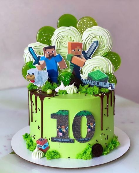 Minecraft Cake Designs, Minecraft Cakes, Minecraft Cake, Creative Birthday Cakes, Creative Birthday, Cake Designs, Birthday Cakes, Cake Ideas, Minecraft