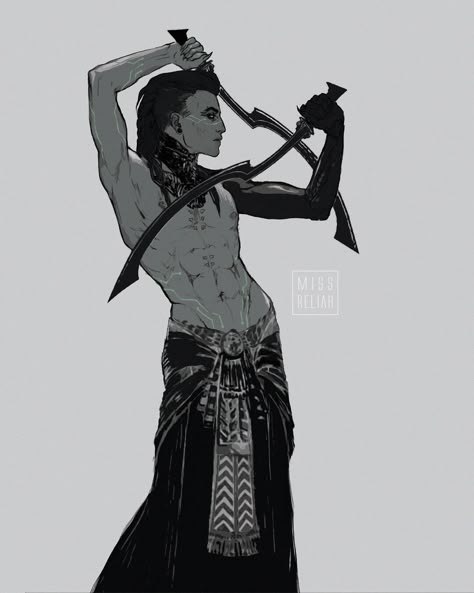 Male Dancer, Fantasy Male, Poses References, Fantasy Inspiration, Dnd Characters, Character Portraits, Fantasy Character Design, Pretty Art, Swords