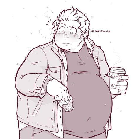 Chubby Boy Drawing, Cute Chubby Guys, Fat Anime Characters, Milk Man, Bakugou Manga, Boy Drawing, My Hero Academia Memes, Figure Drawing Reference