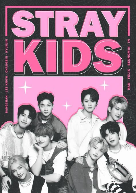 Straykids Poster, Y2k Posters, Pop Posters, Y2k Wallpaper, K Wallpaper, Poster Room, Pink Posters, Kpop Posters, Cute Poster