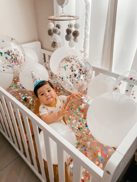 First Birthday Crib Picture, First Trip Around The Sun, Baby Outfits, First Birthday, Birthday Ideas, Cribs, First Birthdays, 1st Birthday, The Sun