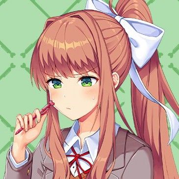 Ddlc Monika, Monika Ddlc, Anime