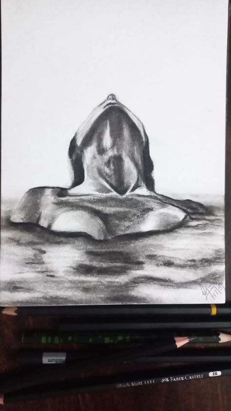 Head Above Water, Water Drawing, Moving Water, Ap Art, Art Inspo, Male Sketch, Drawings, Water, Art