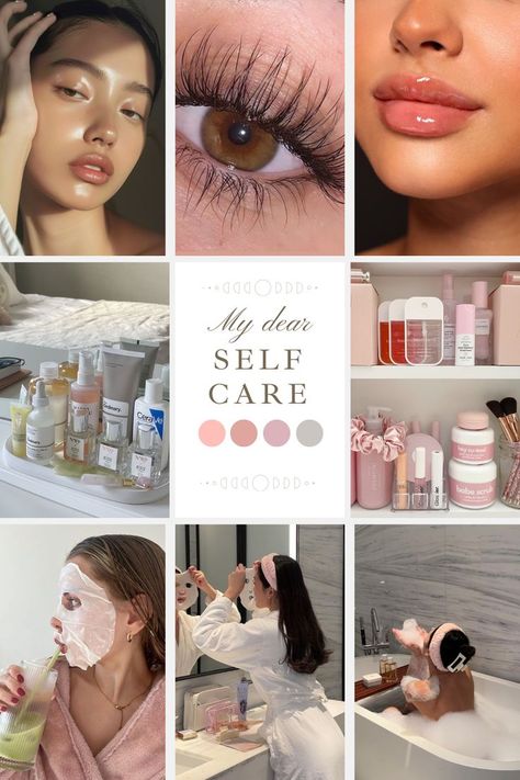 Discover the ultimate self-care hacks for glowing skin, dreamy lashes, and total relaxation! 💆‍♀️✨ From stunning skincare setups to cozy pampering routines 🛁, this board is all about helping you feel your best. Follow for glow-up tips, product faves, and self-love inspo to light up your life! 🌸💖 #selfcare#metime#luxurylife #lifestyle #glowup #skincare #skincareroutine 💗💗 Glow Up Moodboard, Glowup Skincare, Pampering Routine, For Glowing Skin, Glow Up Tips, 2025 Vision, Glow Up?, Skincare Routine, Glowing Skin