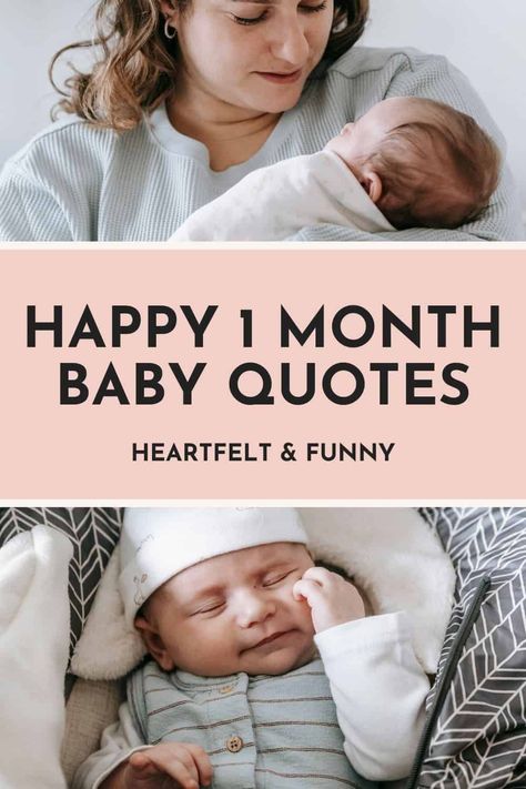 Celebrate your baby's 1st month with these happy 1 month baby quotes! From sweet to funny you'll find the best happy one month baby quotes here! Newborn One Month Quotes, One Month Old Post Ideas, One Month Instagram Story, 1 Month Birthday Quotes, 1 Month Milestone Caption, One Month Quotes, 1 Month Old Caption Ideas, 1 Month Old Quotes, 1 Month Baby Captions