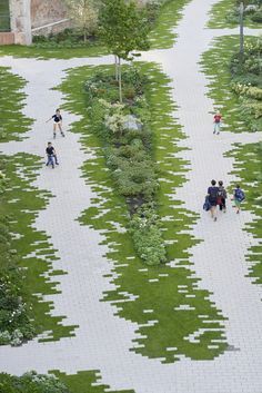 Paving Pattern, Urban Landscape Design, Easy Landscaping, Landscape Architecture Design, Garden Architecture, Landscape Plans, Cool Landscapes, Landscape Projects, Landscape Architect