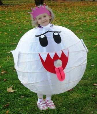 Mario Kart Diy Costumes, King Boo Costume, Mario Costume Diy, Halloween Cubicle, Boo Halloween Costume, Boo Costume, Spirit Costume, Halloween Sleepover, Mario Costume