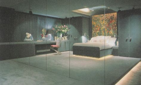 80s Mirror, Luxurious Modern Bedrooms, 90s Interior Design, 80s Furniture, 80s Deco, 90s Interior, 80s Interior Design, 80s Home, 80s Interior