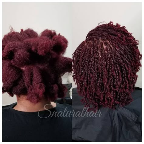 Burgundy Microlocs, Colored Sisterlocks, Micro Locks, Locs Color, Dark Burgundy Hair, Natural Locs, Sister Locks, Sisterlocks Styles, Loc Inspiration