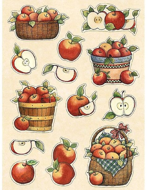 apples, pieces, and baskets Foto Transfer, Food Clipart, Country Paintings, Decoupage Vintage, Vintage Diy, Autumn Art, Decoupage Paper, Decor Artwork, Recipe Cards