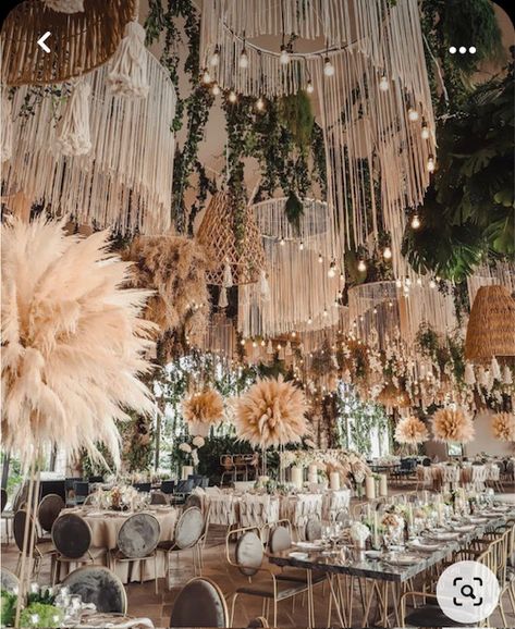 Boho Wedding Ceiling Decor, Ceiling Design Wedding, Boho Ceiling Decor, Moongate Wedding, Boho Event Decor, Luxury Boho Wedding, Filipiniana Wedding Theme, Wedding Ceiling, Wedding Color Pallet