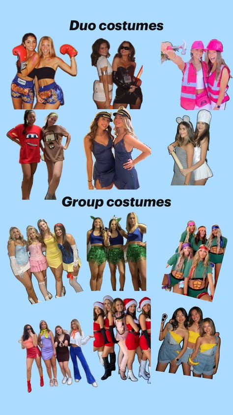 Cute Easy Halloween Costumes, Fun Halloween Outfits, Halloween Duos, Women Halloween Costume Ideas, Couples Halloween Costume Ideas, Halloween Costume Ideas For Couples, Cute Group Halloween Costumes, Costume Ideas For Couples