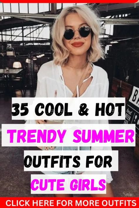 Summer fashion trends for teenage girls: 35 cute and trendy outfits https://whispers-in-the-wind.com/best-outfit-ideas-for-school-trendy-affordable-school-fashion/?what-not-to-wear-if-youre-vertically-challenged-and-have-curves-in-all-the-right-places Cute Girly Summer Outfits, Outfits For Short Girls, Girly Summer Outfits, Beach Outfit For Women, Outfit Ideas For School, Girls Attire, Back To School Fashion, Summer Outfits For Teens, First Day Of School Outfit