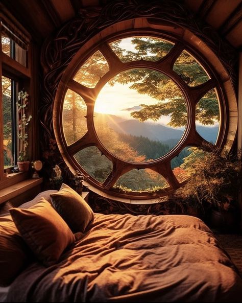 Hobbit Hole Aesthetic, Hobbit Hole House, Hobbit Hole Interior, Hobbit Aesthetic Home, Witchy Store, Wood Cabins, Hobbit Holes, Hobbit Houses, Forest Homes