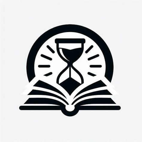 simple black and white logo with a hourglass and a open book - Image Creator from Microsoft Designer Open Book Logo, Hourglass Logo, Black And White Logo, Book Logo, Black And White Logos, Cold Case, Book Images, Open Book, Create Sign