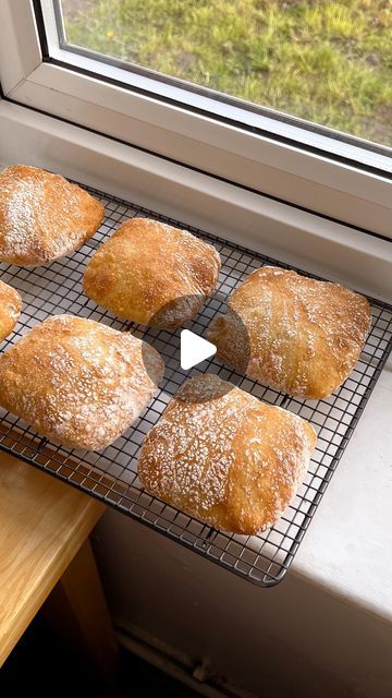 Ciabatta Recipe, Homemade Ciabatta Bread, Homemade Chicken Strips, Ciabatta Bread Recipe, Bread Recipe Video, Frosty Recipe, Milk Bread Recipe, Homemade Bread Recipes Easy, Artisan Bread Recipes