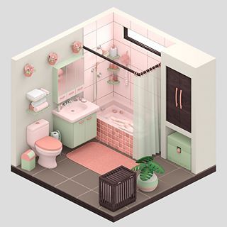 @lulemero • Instagram photos and videos Sims Small Bathroom, Sims 4 Small Bathroom, Sims Decor Ideas, Sims Bathroom Ideas, Sims 4 Bathroom Ideas, Isometric Bathroom, Sims Bathroom, Sims 4 Bathroom, Isometric Room