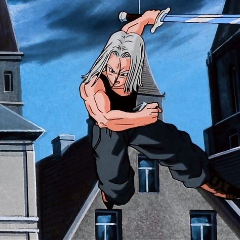 Future Trunks Wallpaper Aesthetic, Future Trunks Fanart, Future Trunks Icon, Future Trunks Blue Hair, Trunks Black Tank Top Dbz, Trunks Briefs, Trunks Dbz, Goten Y Trunks, Dragon Z