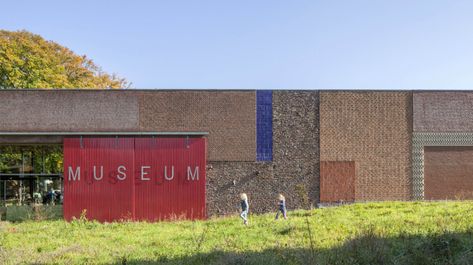 Netherlands Open Air Museum Mecanoo Architects, Open Air Museum, Brick Laying, Museum Design, New Architecture, Air Museum, Student House, Long Walls, Entrance Foyer