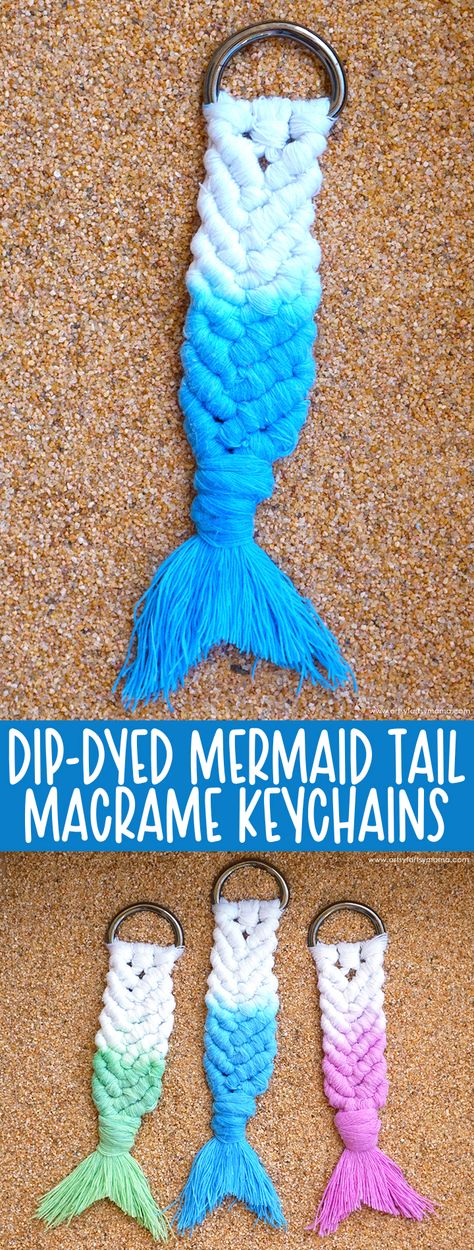 Diy Mermaid Tail, Mermaid Tail Pattern, Fantasy Craft, Half Hitch Knot, Mermaid Crafts, Mermaid Diy, Fun Summer Activities, Mermaid Tails, Macrame Patterns Tutorials