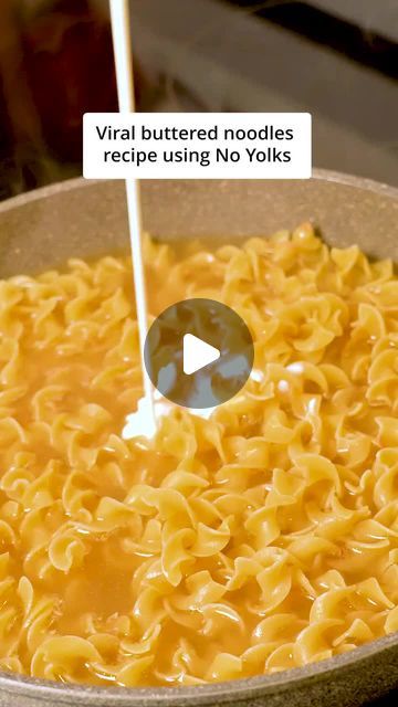 No Yolks Noodles on Instagram: "You NEED to try this viral buttered noodles recipe 🧈 Grab No Yolks from your local grocery store and start cookin'!" Milk Noodles Recipe, No Yolks Noodles Recipes, Butter Egg Noodles, Butter Noodles Easy, Egg Noodle Side Dish, Butter Noodle Recipe, Cafeteria Noodles, Egg Noodles Recipes, Parmesan Noodles