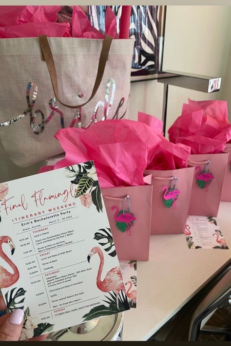 Bachelorette Trip Themes Vegas, Lets Get Flocked Up Party, Bachelorette Flamingo Theme, Let’s Flamingle Party, Tropic Like Its Hot Theme, Aruba Bachelorette, Tropical Bachelorette Party Decorations, Miami Bachelorette Party Theme, Tropical Bachelorette Party Theme