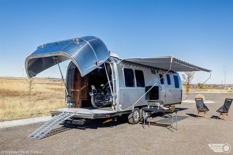 timeless trailers : oct 2021 Toy Hauler Camper, Airstream Rv, Airstream Travel Trailers, Airstream Campers, Cargo Trailer Camper, Gmc Motorhome, Airstream Trailers For Sale, Airstream Remodel, Custom Trailers