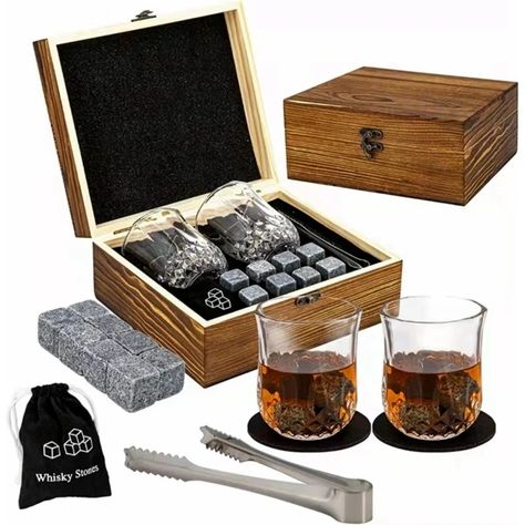 Just found this amazing item on AliExpress. Check it out! AU$45.59 | Whiskey Glasses Luxury Set Reusable Ice Cubes Stone for Whisky Scotch Rock Whiskey Wooden Men Gift Set Bar Accessories Home Bar Whisky Gift Set, Reusable Ice Cubes, Wooden Box Packaging, Whiskey Gift Set, Whisky Set, Whiskey Glasses Set, Rustic Wooden Box, Wooden Man, Whiskey Stones