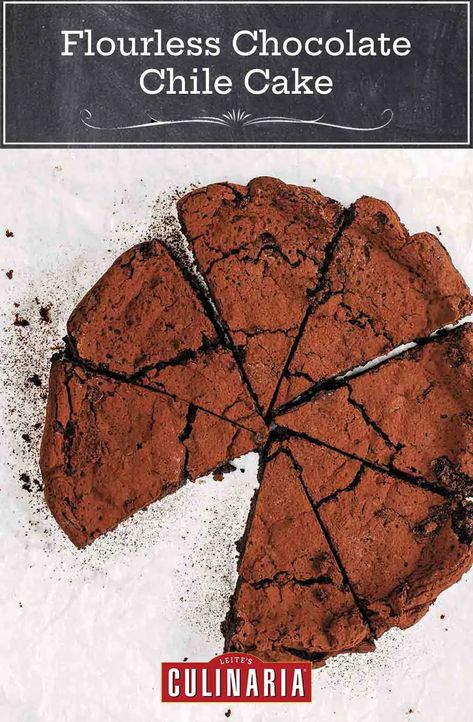 You may think you've tried every version of flourless chocolate cake. Think again. And then try this cayenne-spiked version. #chocolate #baking #cake #cayenne Pink Cakes, Blueberry Cookies, Flourless Chocolate Cake, Flourless Cake, Chocolate Chip Cake, Flourless Chocolate Cakes, Flourless Chocolate, Chocolate Eggs, Cayenne Pepper