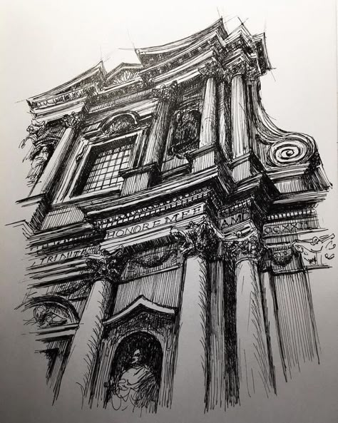 Mark Poulier, Architecture Drawing Presentation, Rome Art, Architecture Sketches, Architecture Drawing Sketchbooks, Architecture Drawing Plan, Interior Architecture Drawing, Architecture Sketchbook, Architecture Design Sketch