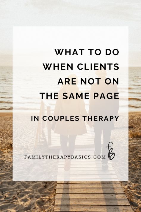 This article covers how to work with couples who have different motivations, or different goals for couples therapy. There are also listed references and linked resources. #couplestherapy #couples #therapy #familytherapy Couples Therapy Activities, Goals For Couples, Couples Therapy Worksheets, Therapy Questions, Solution Focused Therapy, Different Goals, Emotions Activities, Couples Therapist, Therapy Business