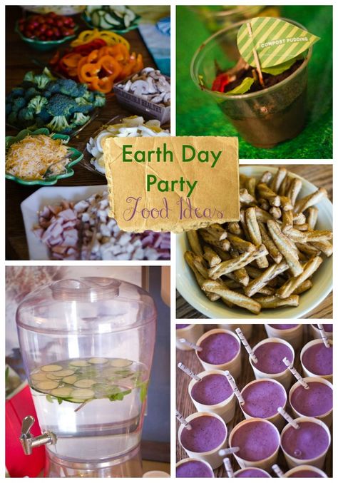 Earth Day Birthday Party Food ideas. Earth Party Theme, Earth Day Birthday, Earth Day Party Ideas, Earth Day Lunch Ideas, Earth Day Birthday Party, Earth Day Party, Earth Birthday Party Theme, Earth Day Treats, Earth Day Food Ideas