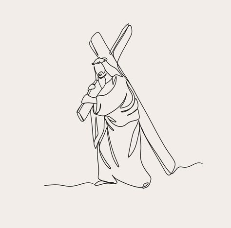 Minimalist Bible Art, God Outline, Christian Sketches, Bible Drawings Sketches, Christian Drawing Ideas, Christian Illustration Art, Jesus Outline, Jesus Drawings Sketches, Simple Christian Art