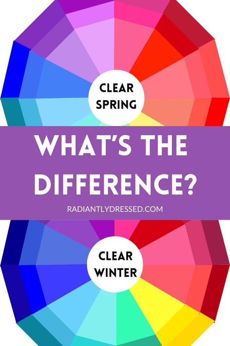 Are you a Clear Spring or a Clear Winter? Discover your true color season with our comprehensive guide! Learn how to assess your skin’s undertones, evaluate contrast and intensity, and identify the best neutrals for your palette. Embrace the vibrant warmth of Clear Spring or the stark coolness of Clear Winter and transform your wardrobe today! Clear Winter Color Analysis, Bright Spring Vs Bright Winter, Clear Color Palette, True Spring Color Analysis, Clear Winter Color Palette, Clear Spring Color Palette, Clear Winter Palette, Clear Spring Palette, Color Analysis Winter