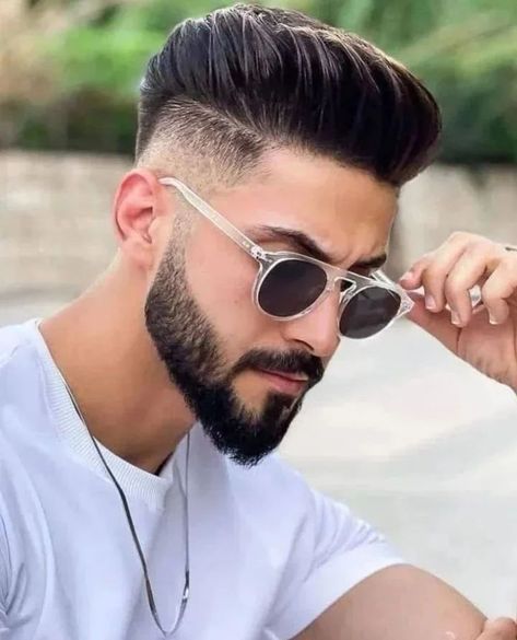 Pink Hair Male, Youtube Goals, Medium Beard Styles, Official Hairstyle, Hair Tattoo Designs, Haircut Names For Men, Hear Style, Drop Fade Haircut, Mens Hairstyles With Beard