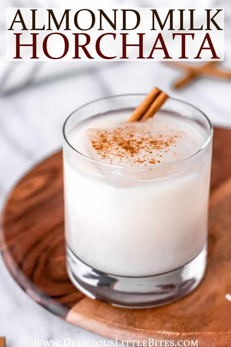 Horchata With Almond Milk, Coconut Horchata Recipe, Horchata Recipe Dairy Free, Dairy Free Horchata Recipe, Quick Horchata Recipe, Horchata Protein Shake, Champurrado Recipe Mexico, Authentic Horchata, Dairy Free Horchata