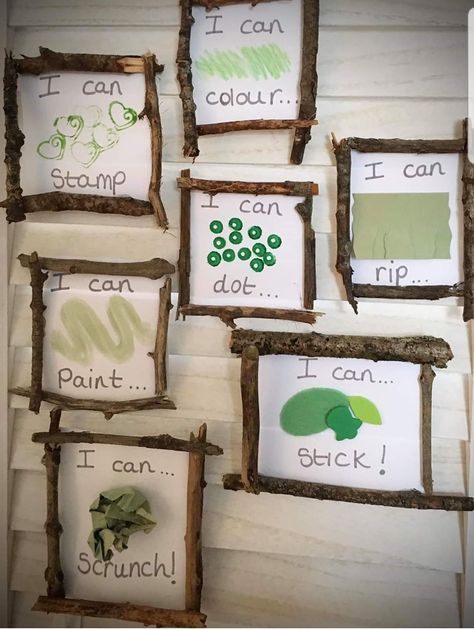 Sustainability Wall Display Childcare, Curiosity Approach Christmas Ideas, Sustainability In Childcare, Nursery Display Boards, Nursery Room Ideas Childcare, Nature Based Classroom, Eco School, Nature Classroom, Forest Classroom