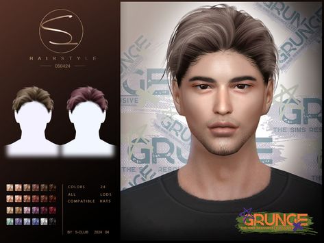 The Sims Resource - (Grunge) short hairstyle 090424 Grunge Shorts, All Hairstyles, Sims Hair, Short Hairstyle, Mens Hairstyles Short, Sims Mods, Love Island, The Sims Resource, Sims Resource