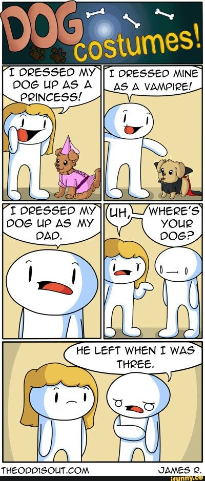 Odd Ones Out Comics, The Odd 1s Out, Theodd1sout Comics, 4 Panel Life, Funny Comic Strips, Online Comics, Comics Memes, Dog Costumes, Fun Comics