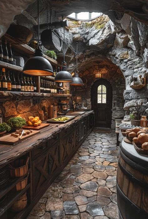 Gothic Cottage, Home Bar Ideas, Diy Cabinet, Dream Life House, Rustic Kitchen Design, Rustic Home Design, Dream House Rooms, Fantasy House, Tiny House Cabin