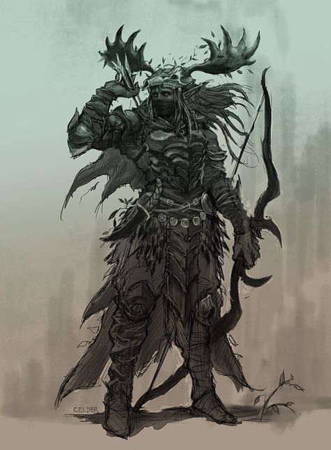 wooden elf, celder art on ArtStation at https://www.artstation.com/artwork/Gl0qN Swarmkeeper Ranger Dnd, Wooden Armor Druid, Wood Elf Dnd, Wood Elf Wizard, Druid Armor, Dark Elf Druid, Skyrim Wood Elf, Wood Elf Ranger Art, Mroczny Elf