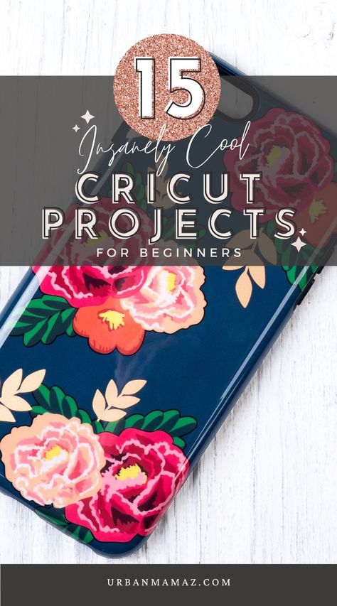 Looking for insanely cool Cricut projects? Check out this ultimate list of 15 insanely cute Cricut projects for beginners. Cricut Projects Sublimation, Cricut Explore 3 Projects Beginner, Cricuit Ideas For Beginners, Boho Cricut Projects, Things To Make With A Cricut, Cool Cricut Projects, Cute Cricut Projects, Easy Cricut Projects For Beginners, Cricut Ideas To Sell