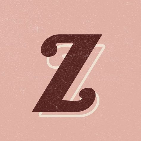 Z Letter Aesthetic, Z Font Letter, Z Aesthetic Letter, Abjad Lettering A-z, Z Alphabet Design, Z Letter Design, 70s Lettering, Cursive Fonts Handwritten, Letter Background