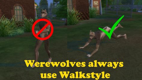 Mod The Sims - Werewolves always use their walkstyle Ts4 Cc Werewolves, Sims 4 Werewolves, Sims 4 Werewolf, Sims 4 Game Packs, Mods For Sims 4, Los Sims 4 Mods, Sims 4 Mods Cc, The Sims 4 Packs, Sims 4 Download