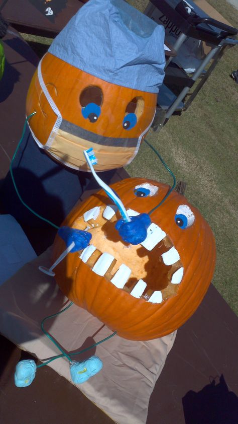 Tell me pumpkin, how often are you brushing and flossing? Pumpkin Paint, Halloween Pumpkin Crafts, Creative Pumpkin Painting, Creative Pumpkin Decorating, Pumpkin Carving Contest, Pumpkin Decorating Contest, No Carve Pumpkin Decorating, Pumpkin Contest, Halloween Pumpkin Designs