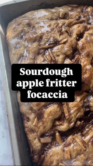 103K views · 1.6K reactions | My viral sourdough apple fritter focaccia! Perfect fall recipe! 🤤  #sourdough #sourdoughtips #sourdoughstarter #SweetFocacciarecipes #fallfocaccia #sourdoughscoring #sourdoughbaker #sourdoughbakery #sourdoughtutorial #sourdoughtipsandtricks #sourdoughbread #sourdoughhowto #beginnersourdough #sourdoughbeginner #sourdoughforbeginners #sourdoughbaking #allaboutsourdough #sourdoughreels #sourdoughfocaccia #overproofed #applefritter #AppleFritterFocaccia #inmysourdoughera | Muscle Momma Sourdough | Muscle Momma Sourdough · Original audio Cinnamon Focaccia, Cinnamon Sourdough, Dough Starter Recipe, Sourdough Apple, Sourdough Focaccia Recipe, Sourdough Focaccia, Sliced Apple, Dough Starter, Focaccia Bread Recipe